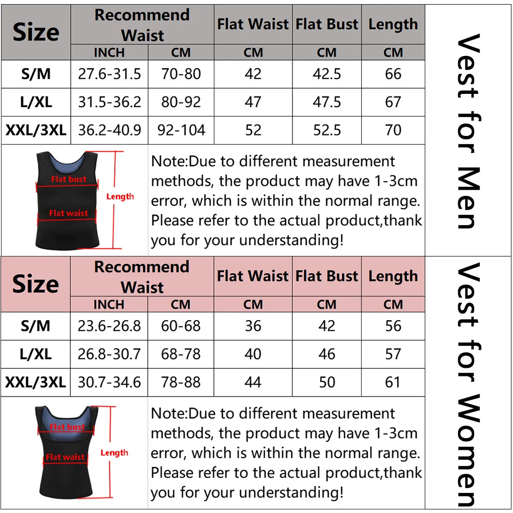 Men Neoprene Slimming Body Shapers Vest