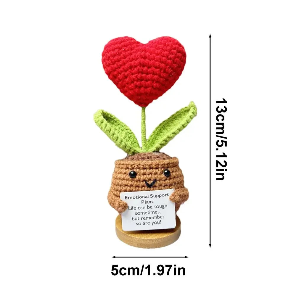 New Positive Energy Heart Flower Hand-woven Dolls