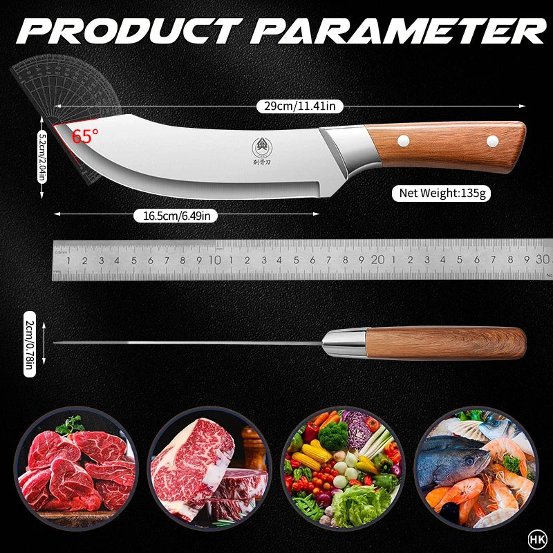 Professional Stainless steel ultra sharp butcher's knife