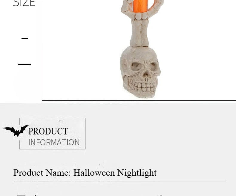 Halloween Skull Candle Lantern