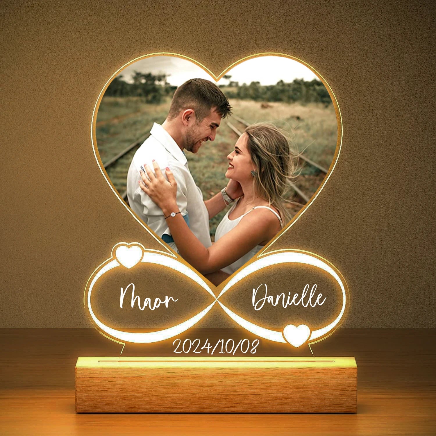 Personalized Photo Love Frame Acrylic Plaque