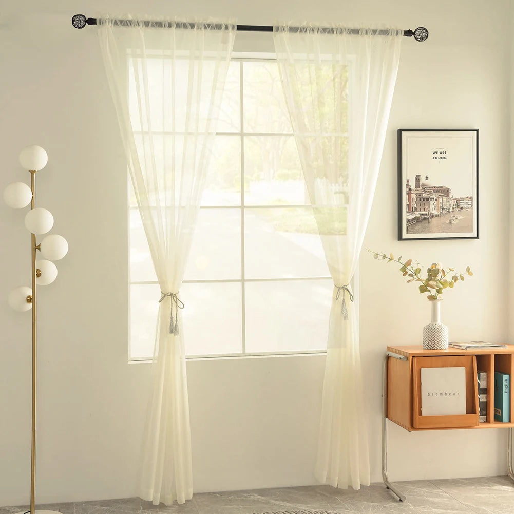 White Sheer Curtains