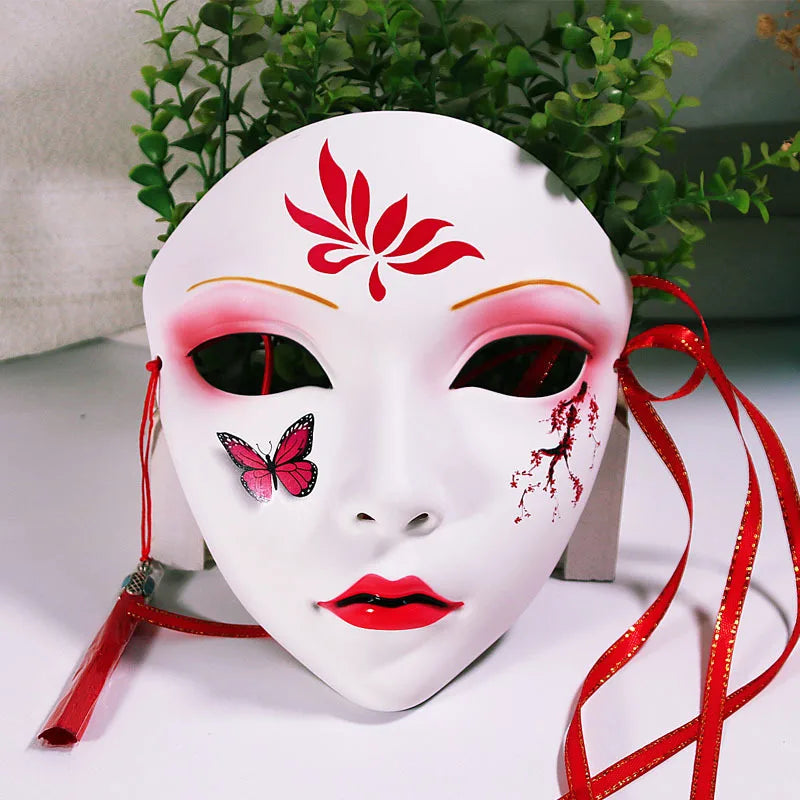 Halloween Party Mask Chinese Style Hand-Painted