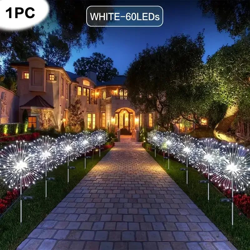 NEW 200LEDs Solar Fireworks Lights