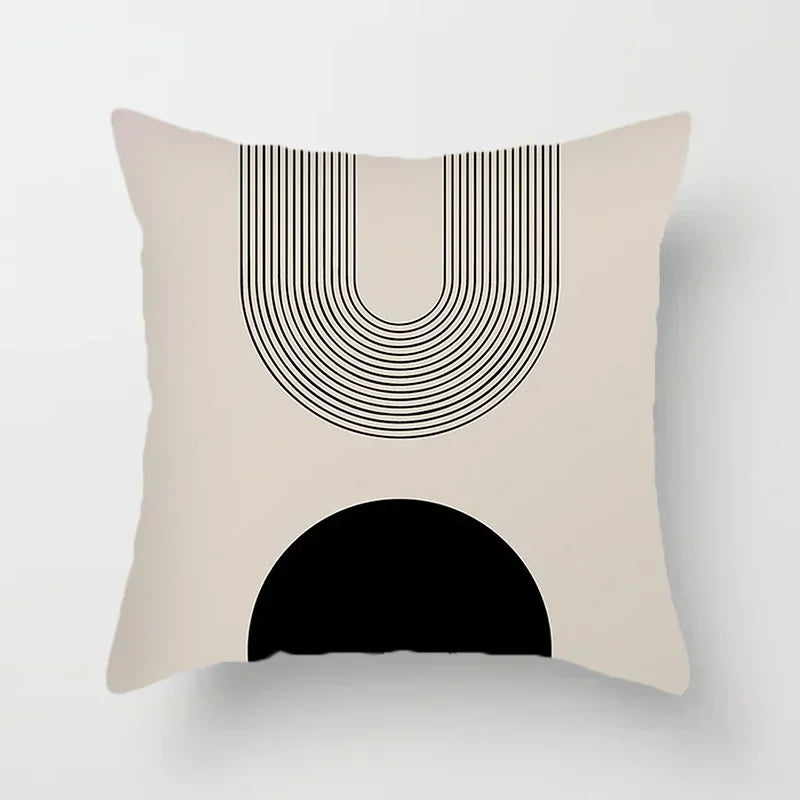 Creative Abstract Line Pattern Cushion Cover