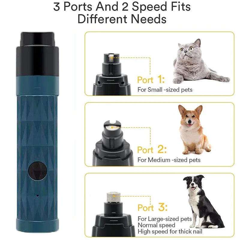 New Electric Pet Nail Clippers Pet Claws Cutter Grinders