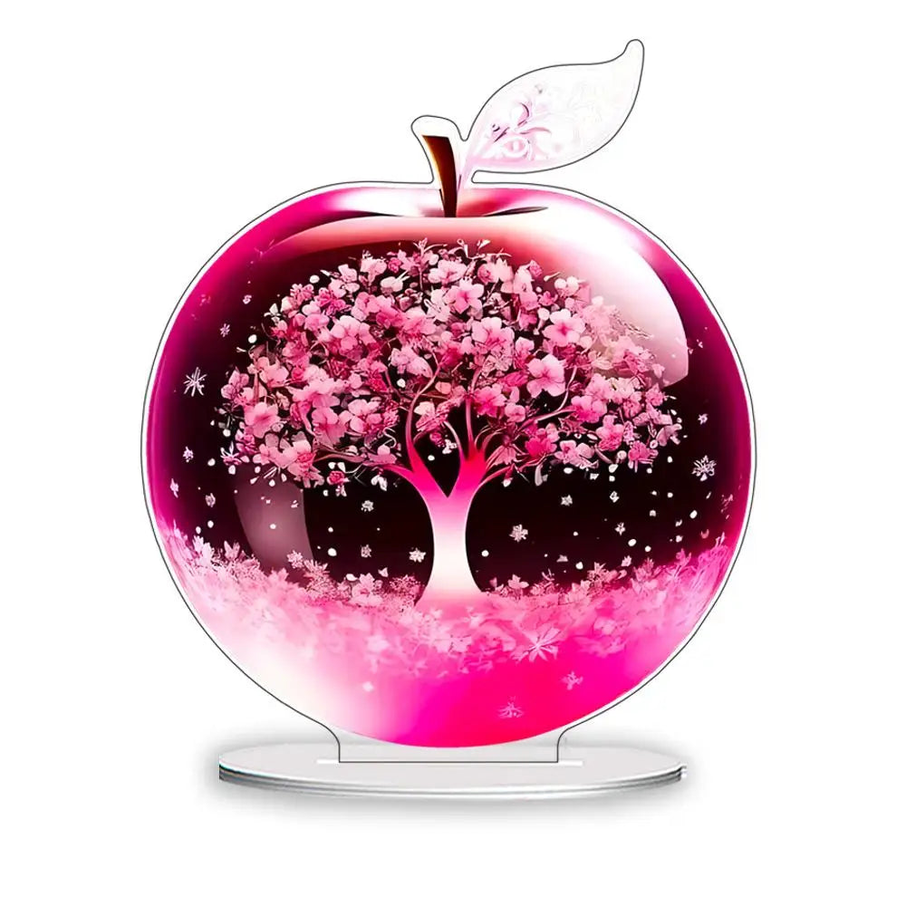 Crystal Apple Paperweight Decoration