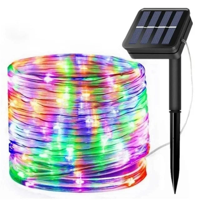 300LED Solar Rope Strip Light for Garden Lawn Tree Yard