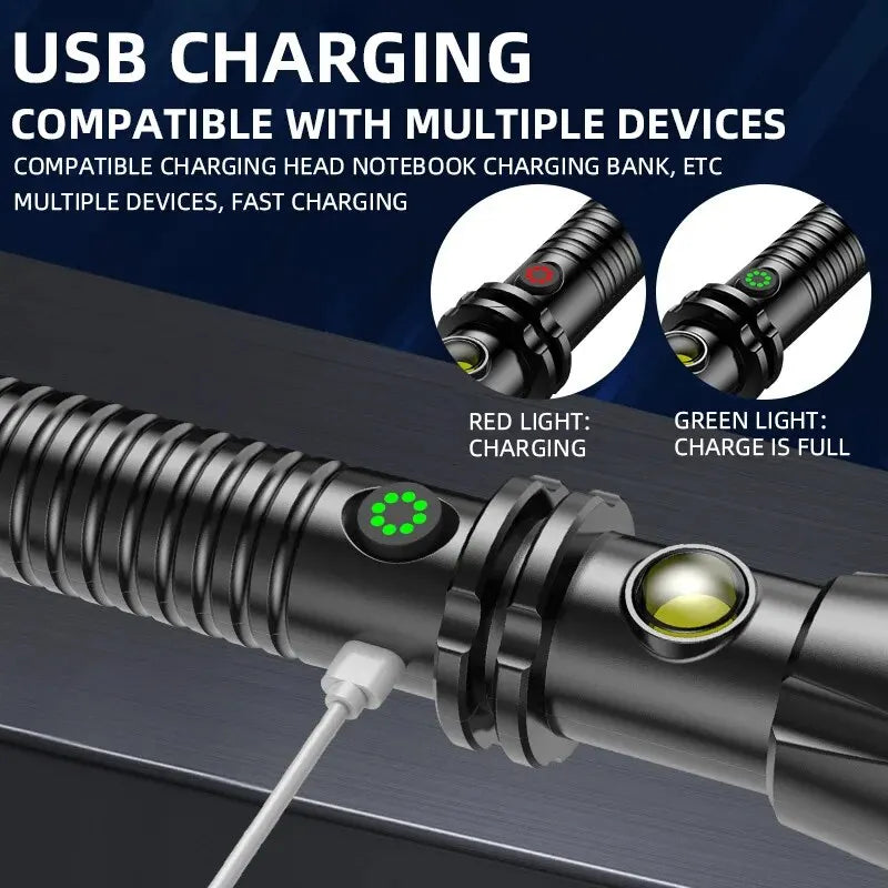 Outdoor Super Bright Multi Functional Vehicle Retractable Self Defense