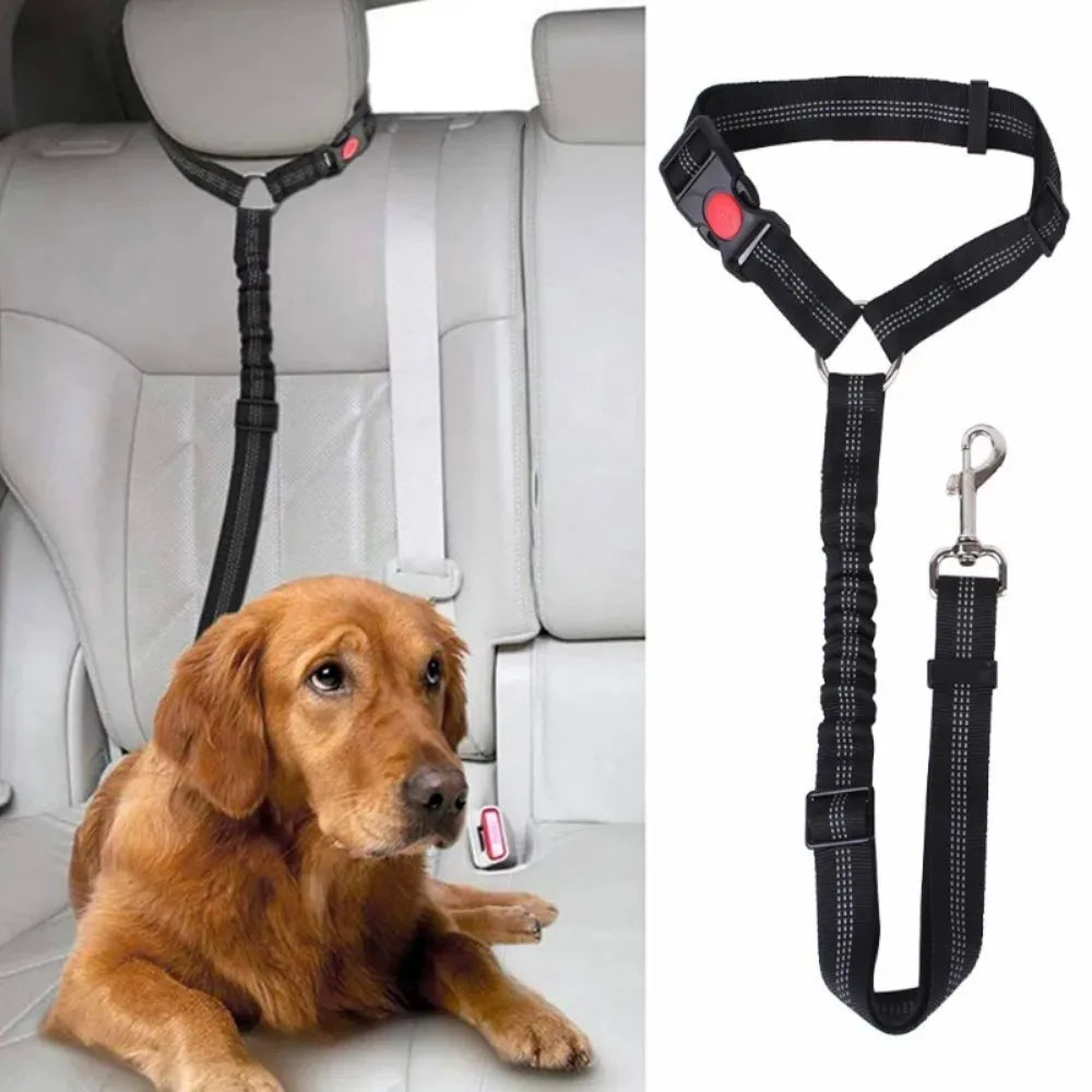2-in-1 Car Adjustable Pet Safety Seat Belt