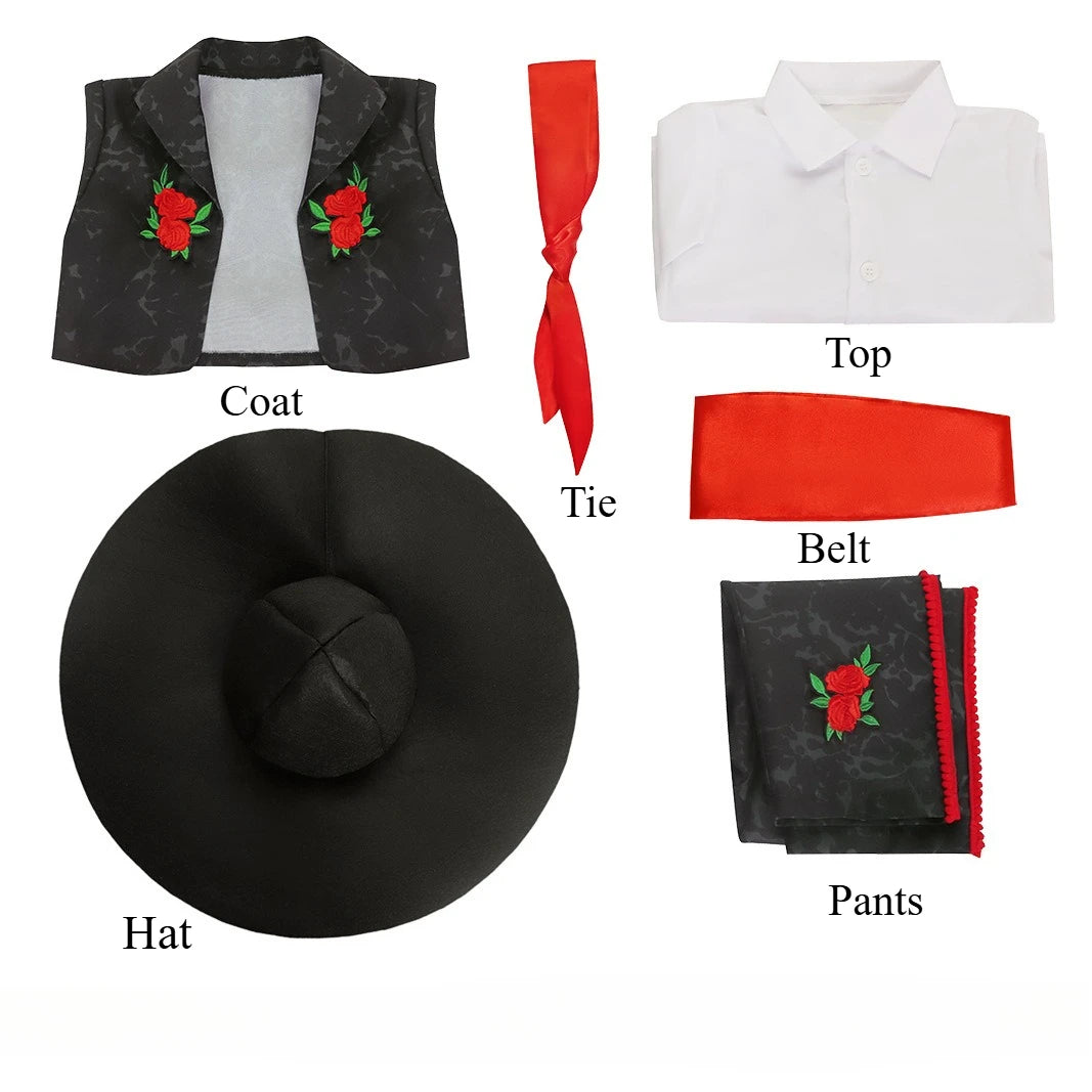 Mexico Day of the Dead Stage Performance Clothes Full Set