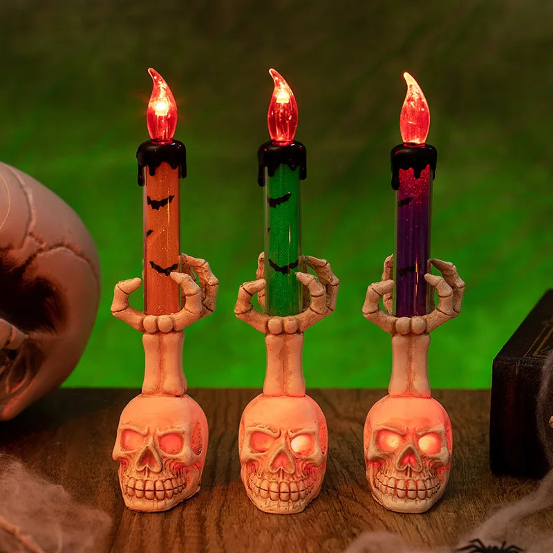 Halloween Skull Candle Lantern