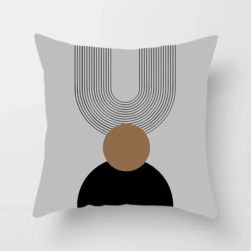 Creative Abstract Line Pattern Cushion Cover