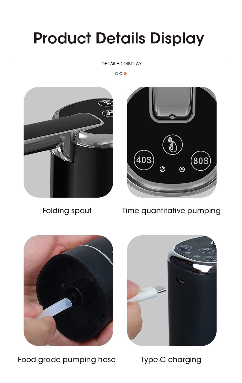 Electric Bottle Mini Portable Water Pump