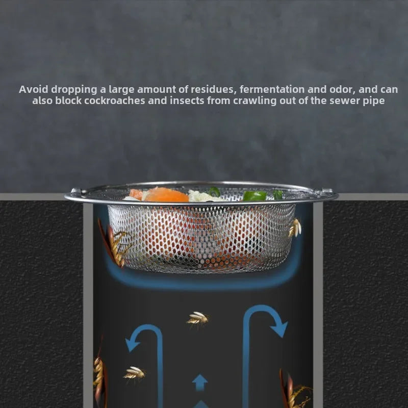 Sink Stainless Steel Drainage Residue Filter