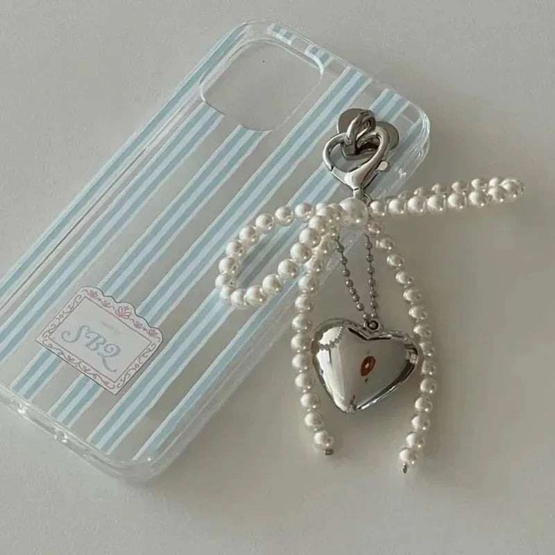 Pearl Bow Heart Shaped Ring