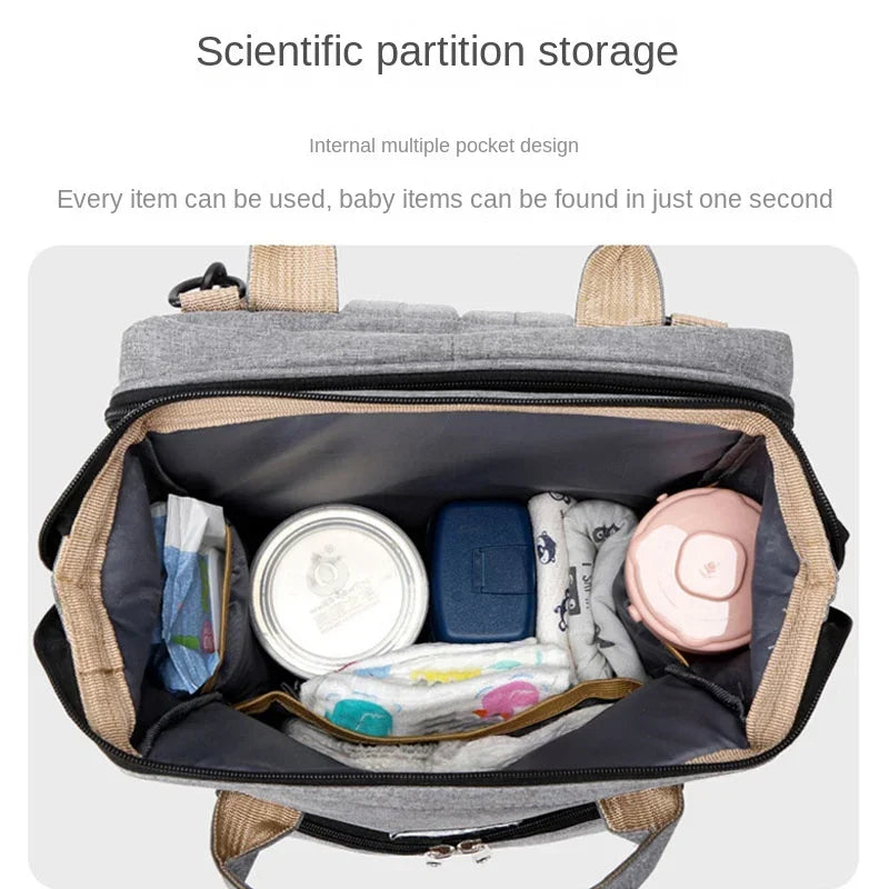 Mother Large Capacity Baby Diaper Milk Bottle Nursing Bag