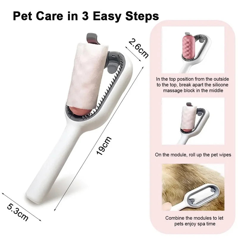Pet Hair Removal Double Sided Brush Comb Tools