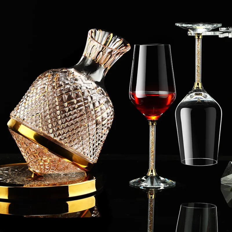 Luxurious Gold crystal glasses