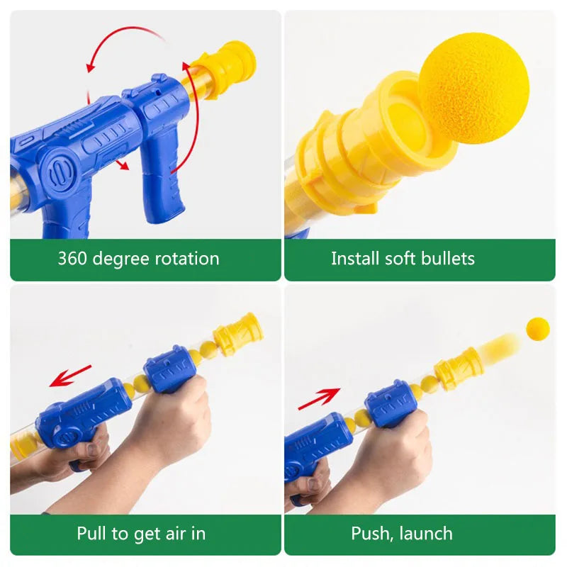 Hungry Shooting Duck Air-powered Gun Toy for Kids