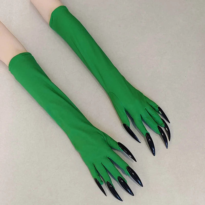 43cm Women Halloween  Devil's Ghost Claws Gloves