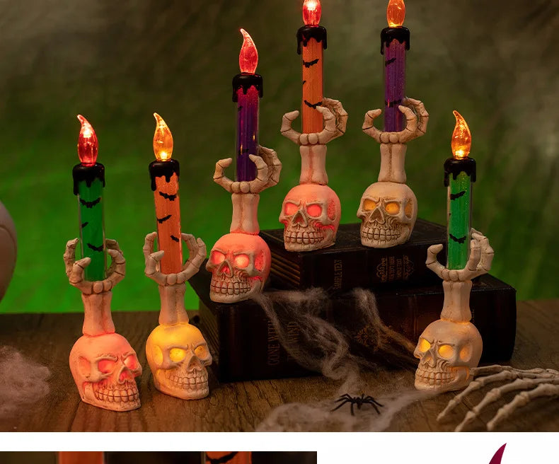 Halloween Skull Candle Lantern