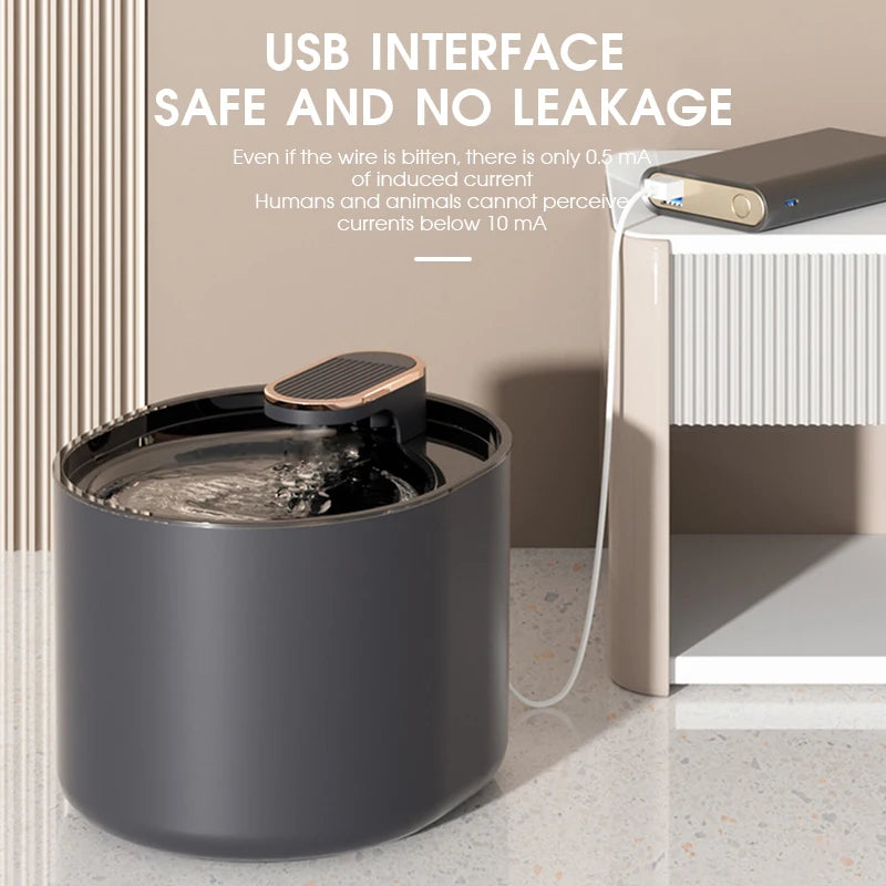 3L Automatic Pet Drinking Fountain USB Electric Drinking Dispenser