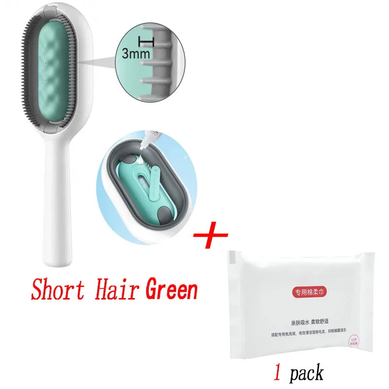 Pet Hair Removal Double Sided Brush Comb Tools