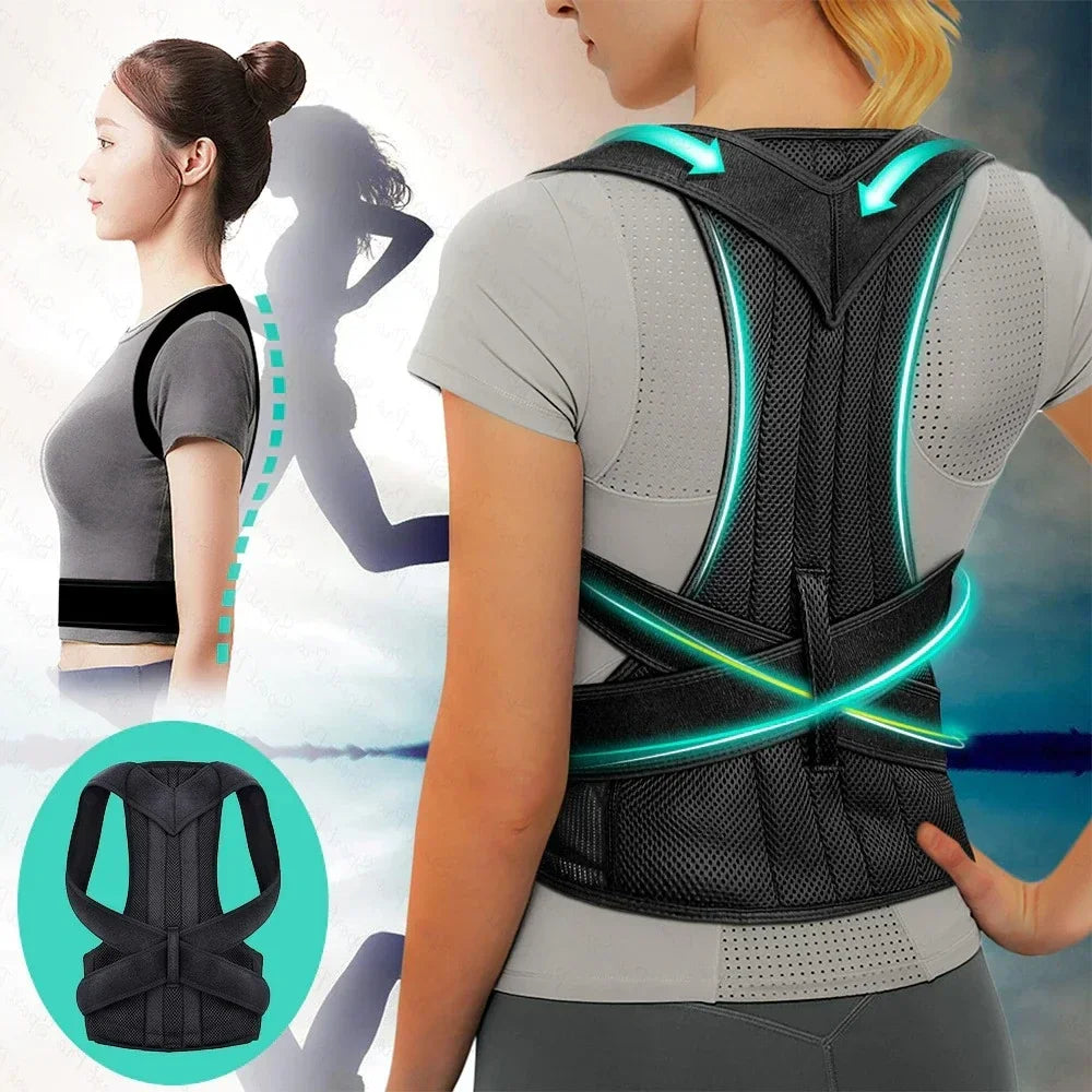 Adjustable, Breathable Polyester Posture Corrector