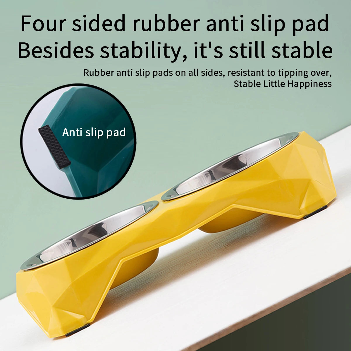 1pc Stainless steel Large capacity pet bowl