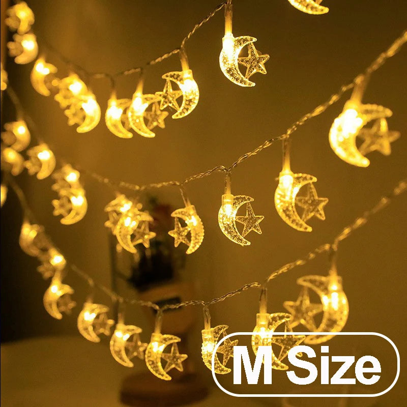 1-10M Led String moon star Hanging String Lamp