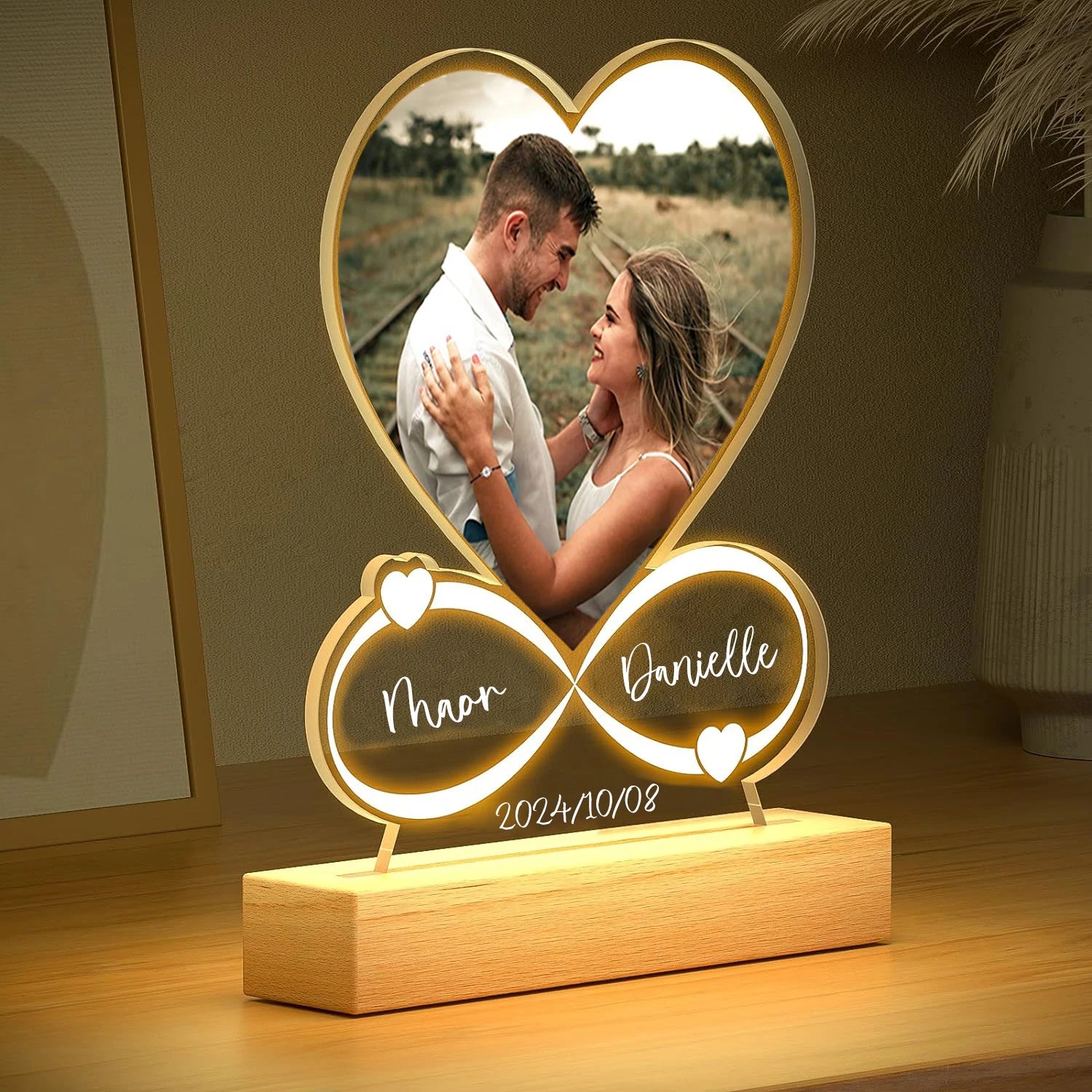 Personalized Photo Love Frame Acrylic Plaque