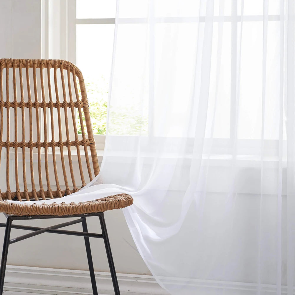 White Sheer Curtains