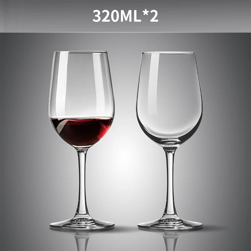 Red Wine Glasses Set with Wine Decanter