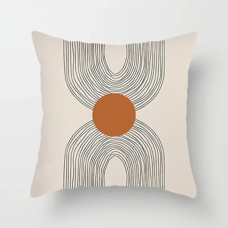 Creative Abstract Line Pattern Cushion Cover