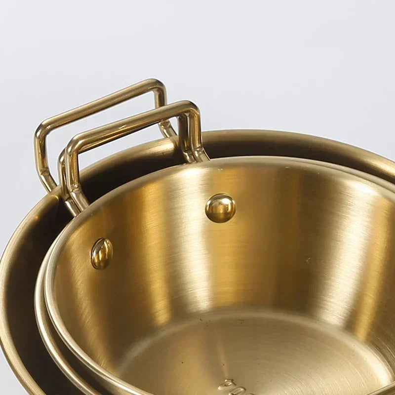 Korean Cuisine Stainless Steel Mixing Bowls