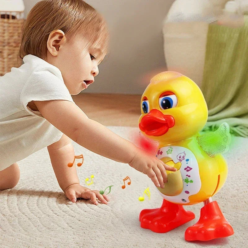 Electric Musical Dancing Duck Cartoon Toy