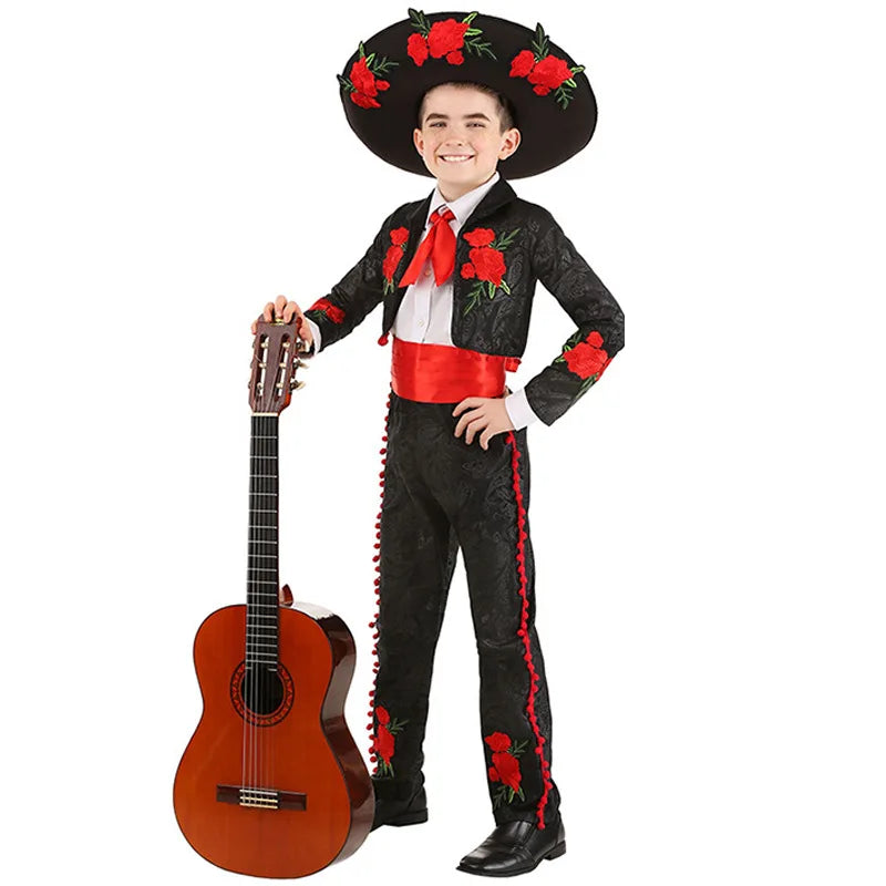 Mexico Day of the Dead Stage Performance Clothes Full Set