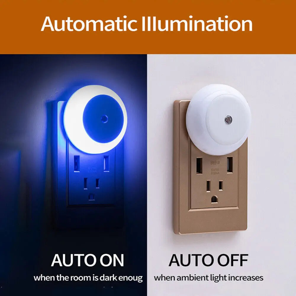 Sensor LED Night Plug-in Bedsides Lamp