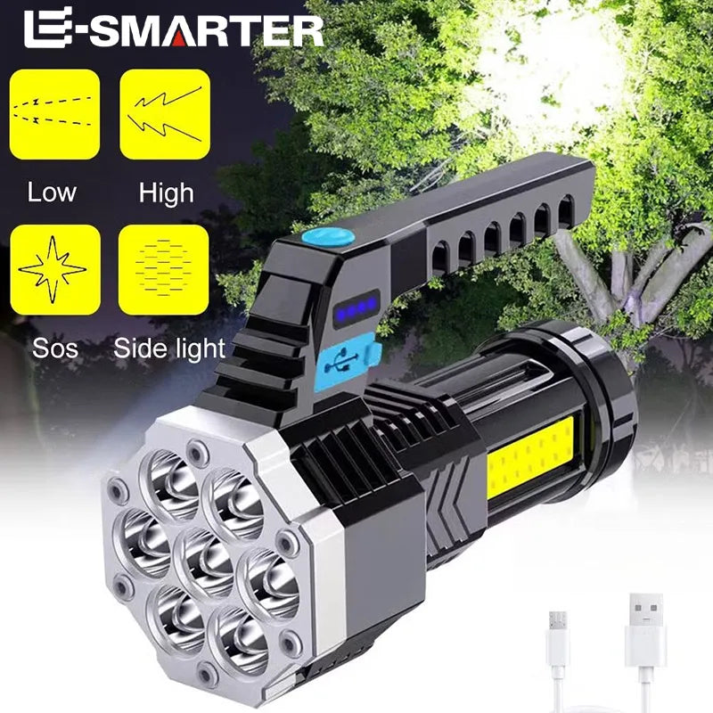 High Power Rechargeable 7 LED Camping Light