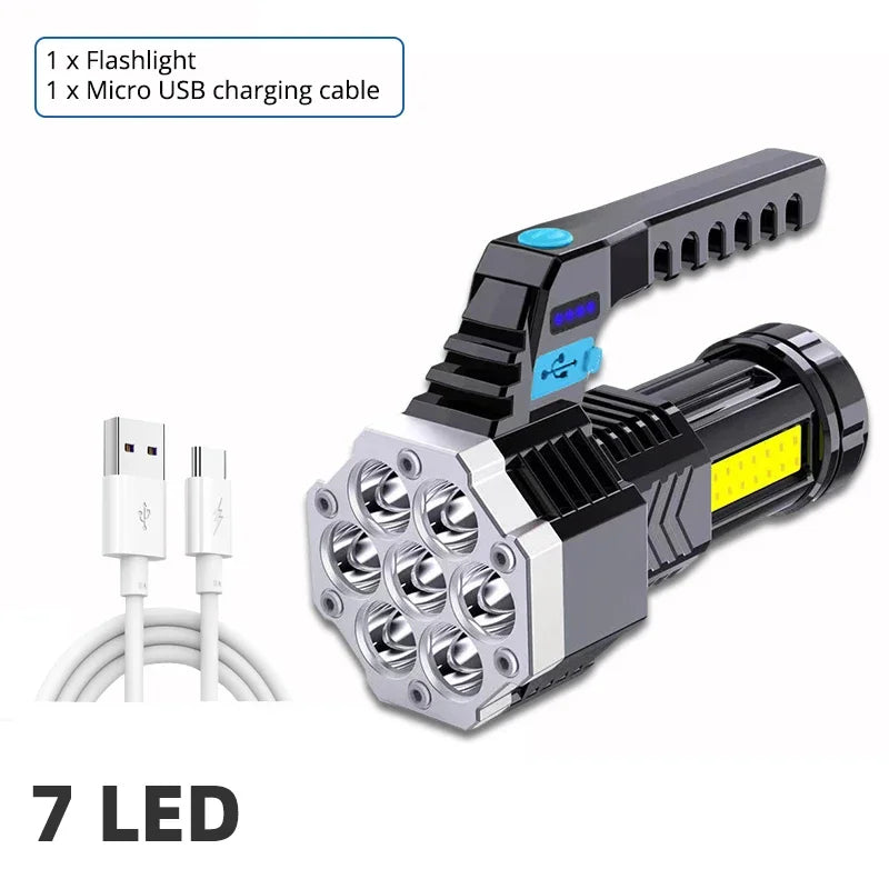 High Power Rechargeable 7 LED Camping Light