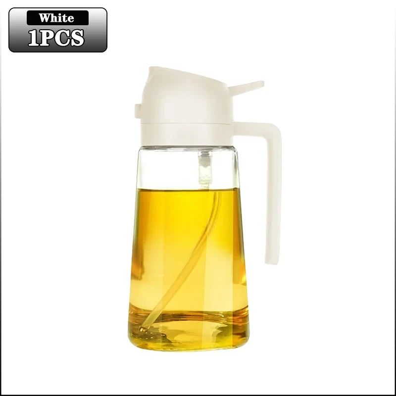 Multifunctional oil bottle 2-in-1 sprayer cooking oil dispenser