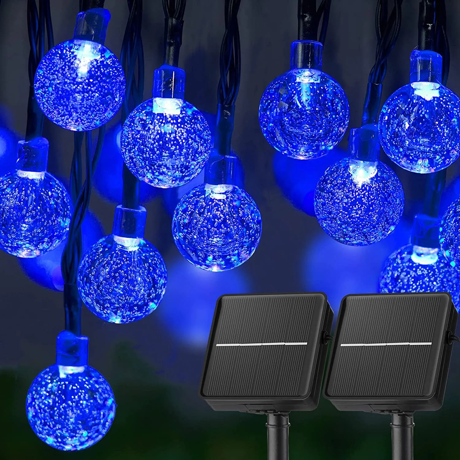 LED Solar String 60 Leds Waterproof 8 Modes Garden Light
