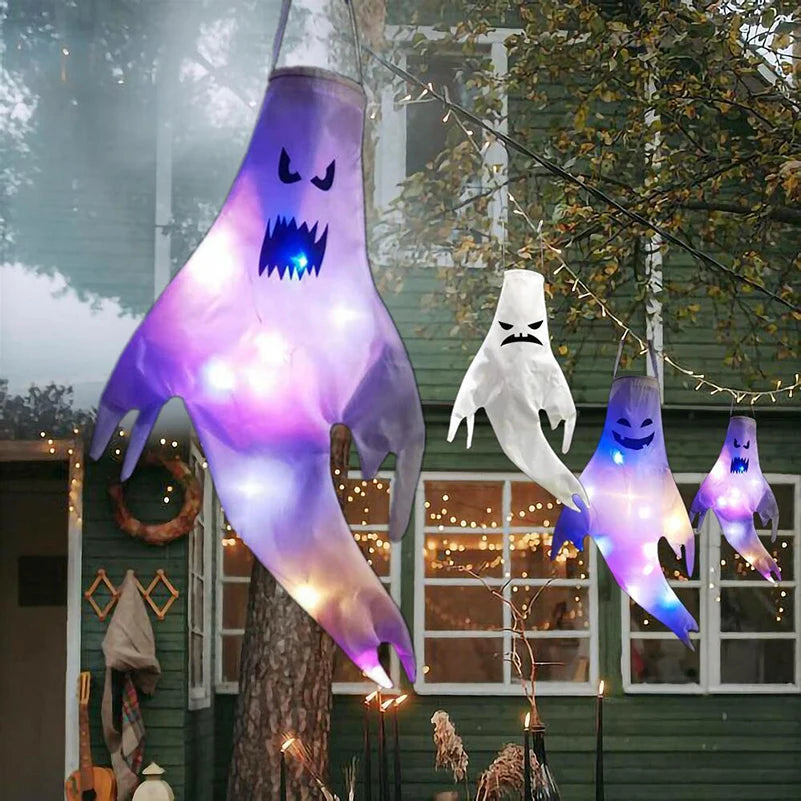 Halloween Ghost Hanging with LED Light