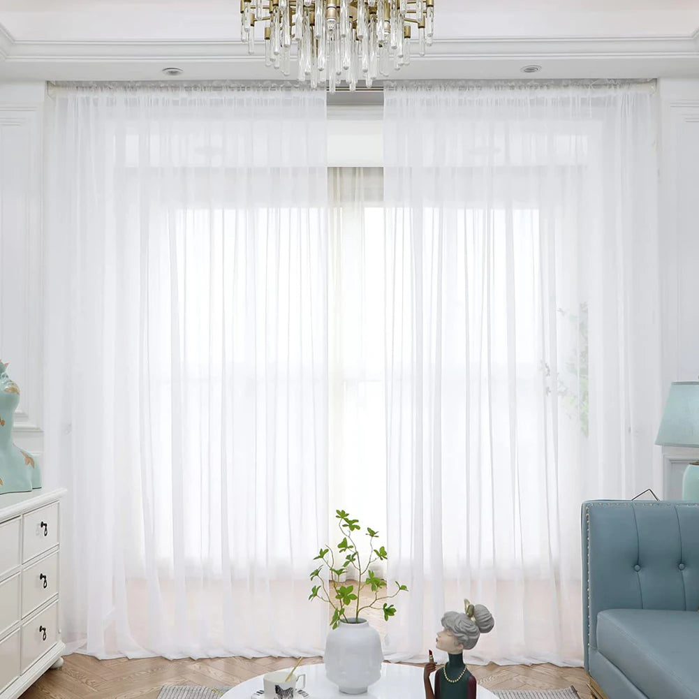 White Sheer Curtains