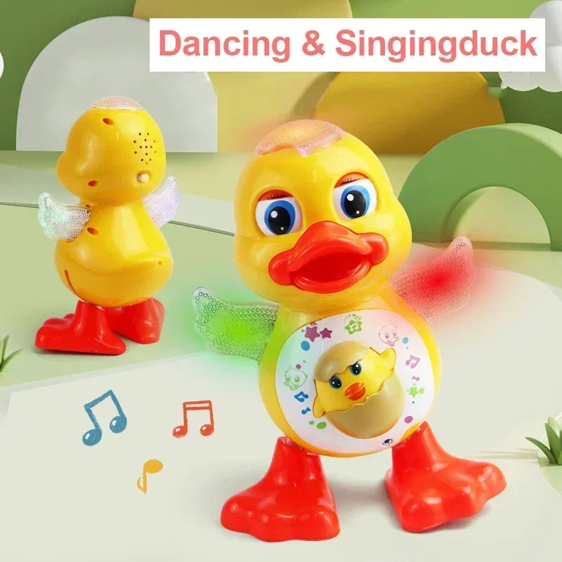 Electric Musical Dancing Duck Cartoon Toy