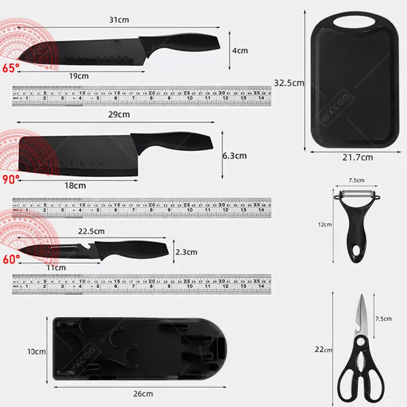 Professional Chef's Kitchen Knives Set