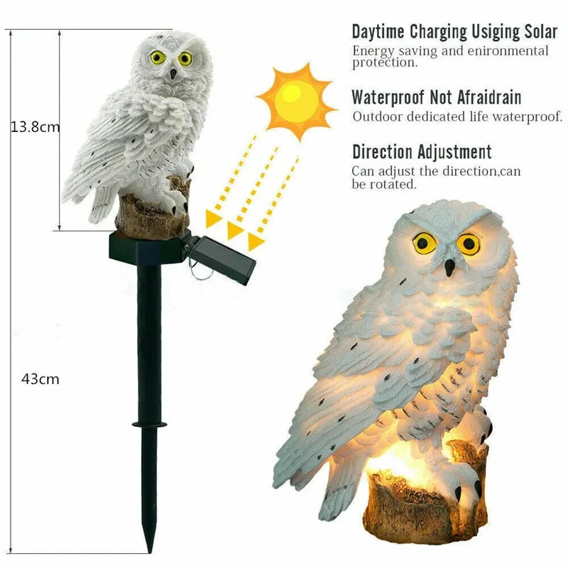 Owl Animal Solar Led Decoration Lamp